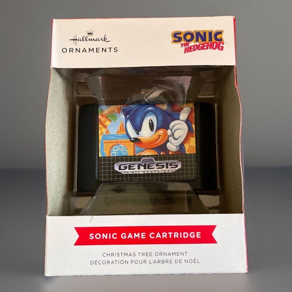 Hallmark Sonic The Hedgehog Game Cartridge Christmas Ornament